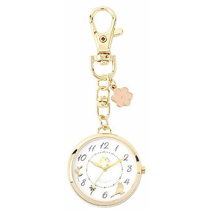 Mofute アニくる チャーム付き アニマルウォッチ 懐中時計 キーチェーン ウォッチ JN045 定形外 送料無料 アニマル 時計 鳥 ウサギ 兎 リス 猫 ネコ かわいい