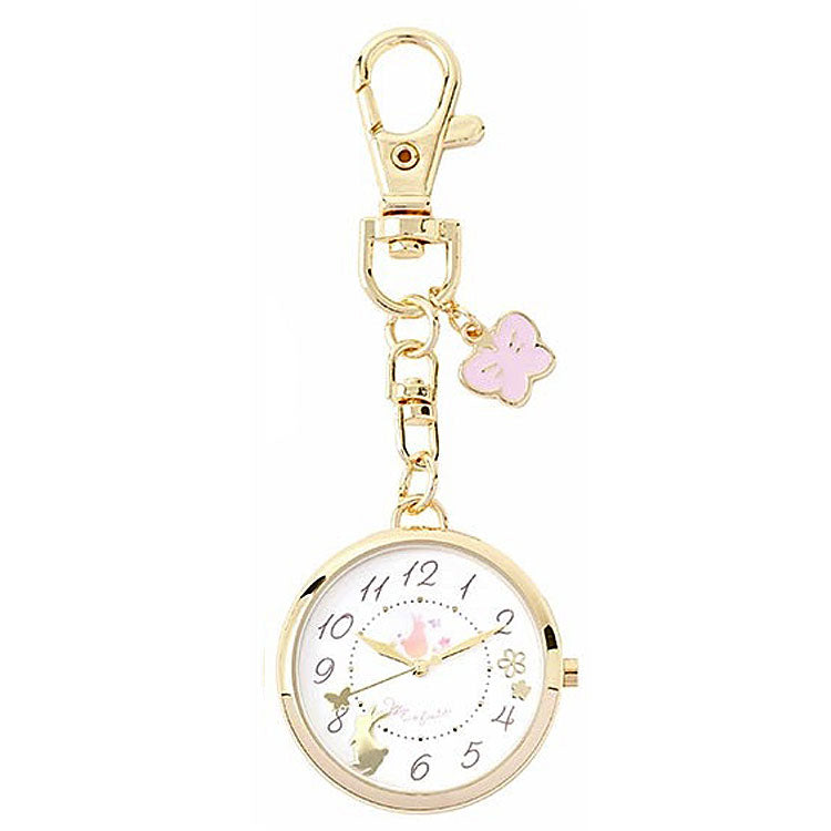 Mofute アニくる チャーム付き アニマルウォッチ 懐中時計 キーチェーン ウォッチ JN045 定形外 送料無料 アニマル 時計 鳥 ウサギ 兎 リス 猫 ネコ かわいい