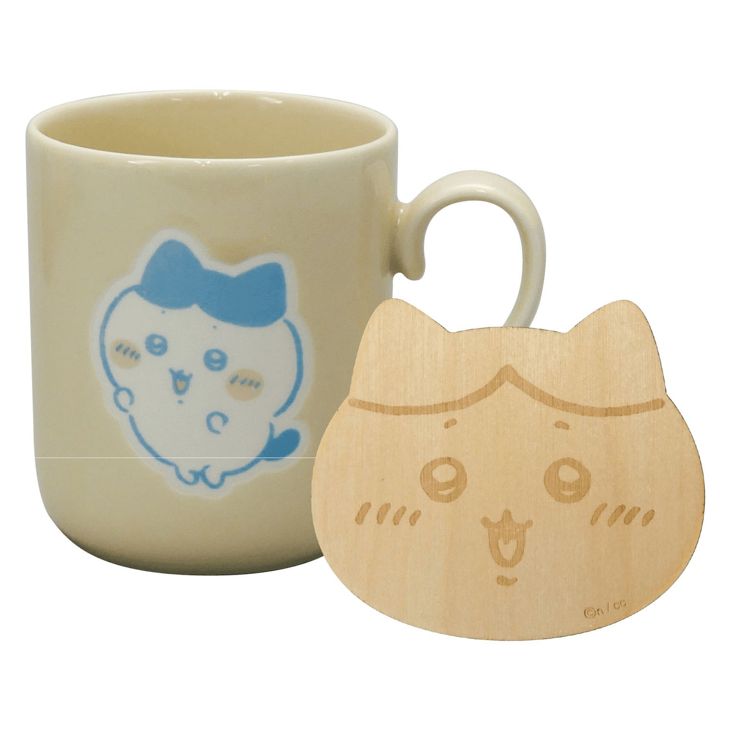 ちいかわ コースター付マグ カラーズ マグカップ CKW10 ちいかわ ハチワレ うさぎ モモンガ 木製コースター 磁器 300mlちいかわ