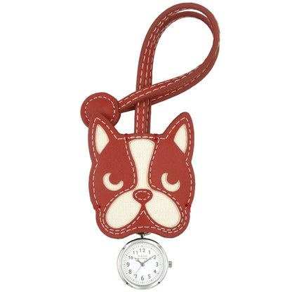 フレブルハングウォッチ ストラップ時計 定形外 送料無料 N02925A-6 フレンチブルドック イヌ 犬 バッグチャーム キーホルダー アクセサリー ウォッチ クオーツ時計 かわいい レディース 学生 ブラック
