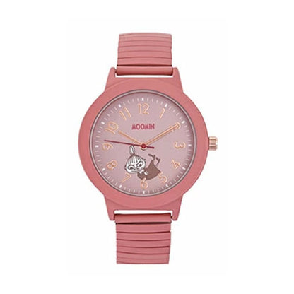 腕時計 ムーミン ジャバラウォッチ MOM026 定形外 送料無料 レディース ジャバラベルト リトルミイ スナフキン ムーミン谷  MOOMIN 時計 通勤 通学 ギフト シンプル 付けやすい かわいいアイボリー