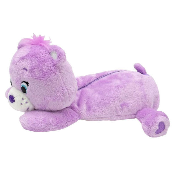 ケアベア ロングポーチ Care Bears ペンケース 定形外 送料無料 くま ベア― フィギアポーチ 筆箱 筆記用具 ペンポーチ 化粧ポーチ 文房具 ぬいぐるみ かわいい 大容量 便利 ギフトパープル