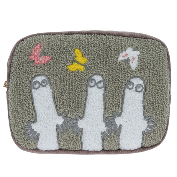 ムーミン サガラ刺繍ポーチ MU25SU リトルミイ ニョロニョロ 化粧ポーチ メイクポーチ ポーチ 小物入れ 刺繍 北欧 かわいい リトルミイ