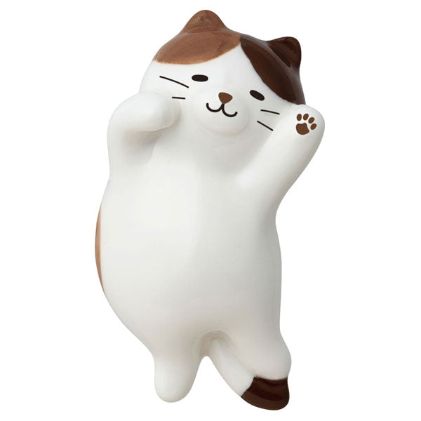 デコレ のんびりねこ 箸置き３個セット MG-3895 定形外 送料無料 猫 ねこ ネコ 箸置き へそてん みけ とら くろ カトラリーレスト 食卓 キッチン雑貨 小物 かわいい