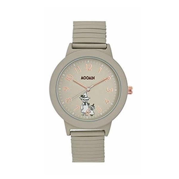 腕時計 ムーミン ジャバラウォッチ MOM026 定形外 送料無料 レディース ジャバラベルト リトルミイ スナフキン ムーミン谷  MOOMIN 時計 通勤 通学 ギフト シンプル 付けやすい かわいいアイボリー