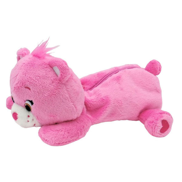 ケアベア ロングポーチ Care Bears ペンケース 定形外 送料無料 くま ベア― フィギアポーチ 筆箱 筆記用具 ペンポーチ 化粧ポーチ 文房具 ぬいぐるみ かわいい 大容量 便利 ギフトパープル