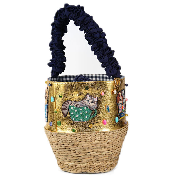 タマオワールド tamaoworld かごバッグ 送料無料 アフタヌーンティー アニマル メリーゴーランド BAS3834 BAS3763 ハンドバック バッグ かわいい アフタヌーンティーアニマル