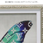 ユーパワー オマージュ キャンバスアート ファッション バタフライ グリーン スクエアSS BC-05815 送料無料 アートフレーム アート 絵画 ヴィトン ギフト インテリア