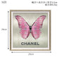 ユーパワー オマージュ キャンバスアートファッション バタフライ ピンク スクエアSS BC-05817 送料無料 アートフレーム アート 絵画 シャネル ギフト インテリア