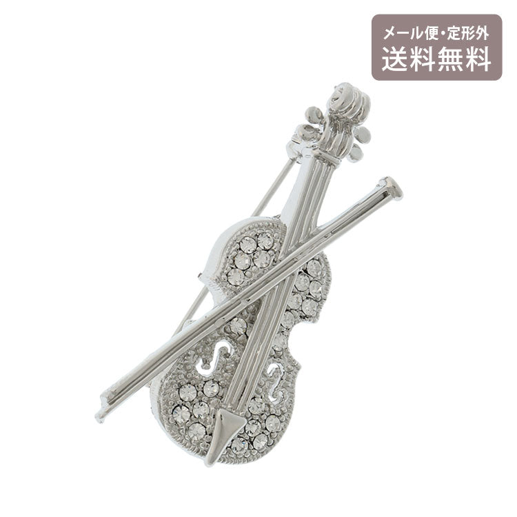 バイオリン ブローチ 定形外 送料無料 アクセサリー ピンブローチ 楽器 おしゃれ ギフト