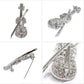 バイオリン ブローチ 定形外 送料無料 アクセサリー ピンブローチ 楽器 おしゃれ ギフト