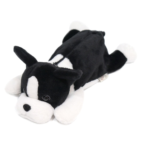 ワイルドアニマル ペンケース ボストンテリア 定形外 送料無料 ドック イヌ 犬 ぬいぐるみ 筆箱 ペンポーチ ポーチ フィギアポーチ