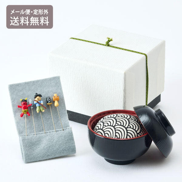 金沢のお針箱 針物語 一寸法師 定形外 送料無料 針山 待ち針 5本セット おしゃれ かわいい ミニチュア 裁縫 手芸 昔話 日本製 ギフト