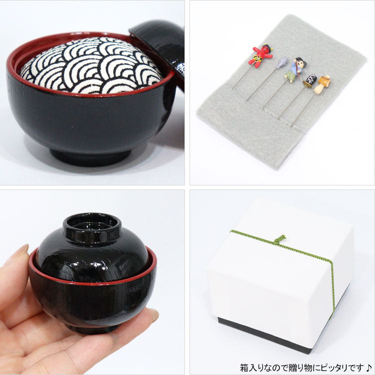 金沢のお針箱 針物語 一寸法師 定形外 送料無料 針山 待ち針 5本セット おしゃれ かわいい ミニチュア 裁縫 手芸 昔話 日本製 ギフト