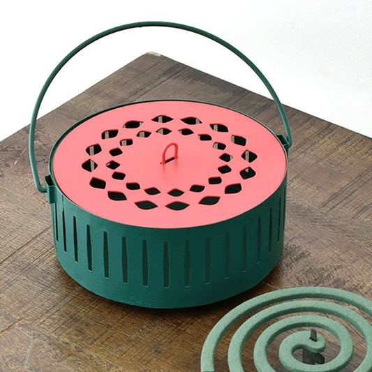 夏野菜 蚊遣り箱 スイカ A550 蚊取り線香入れ 蚊取り線香ホルダー 現代百貨 夏 虫よけ ハンドル付き