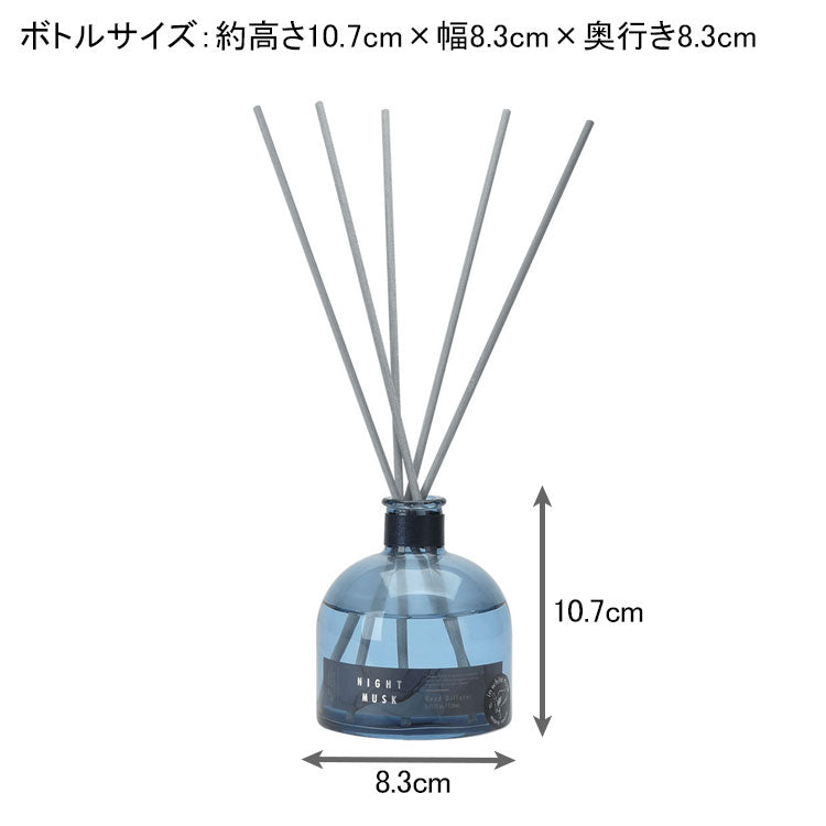 more room モアルーム リードディフューザー ナイトムスク 170ml フレグランス ディフューザー アロマ 香り 睡眠 寝室用 ブルー ギフト