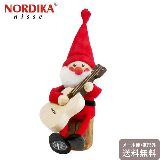 ノルディカニッセ ギターを持ったサンタ NRD120068 サンタ ノルディカ 定型外 送料無料 クリスマス サンタクロース 木製 人形