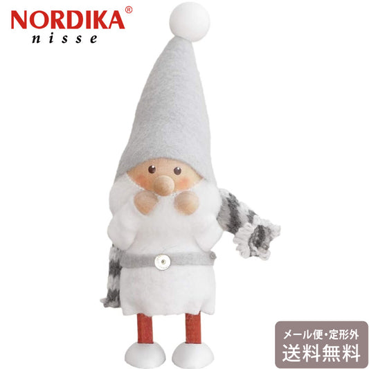 ノルディカニッセ スカーフサンタ サイレントナイト NRD120636 サンタ ホワイト ノルディカ 定型外 送料無料 クリスマス 木製 人形