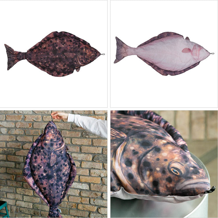 ダルトン フィッシーズ ハリバット 105 送料無料 クッション 魚 カレイ 海水魚 インテリア