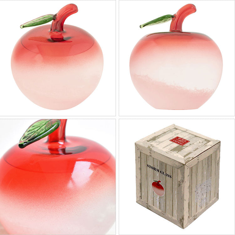 茶谷産業 ストームグラス りんご 333-418 気象計 気象予測 天気 アップル ガラス インテリア ギフト