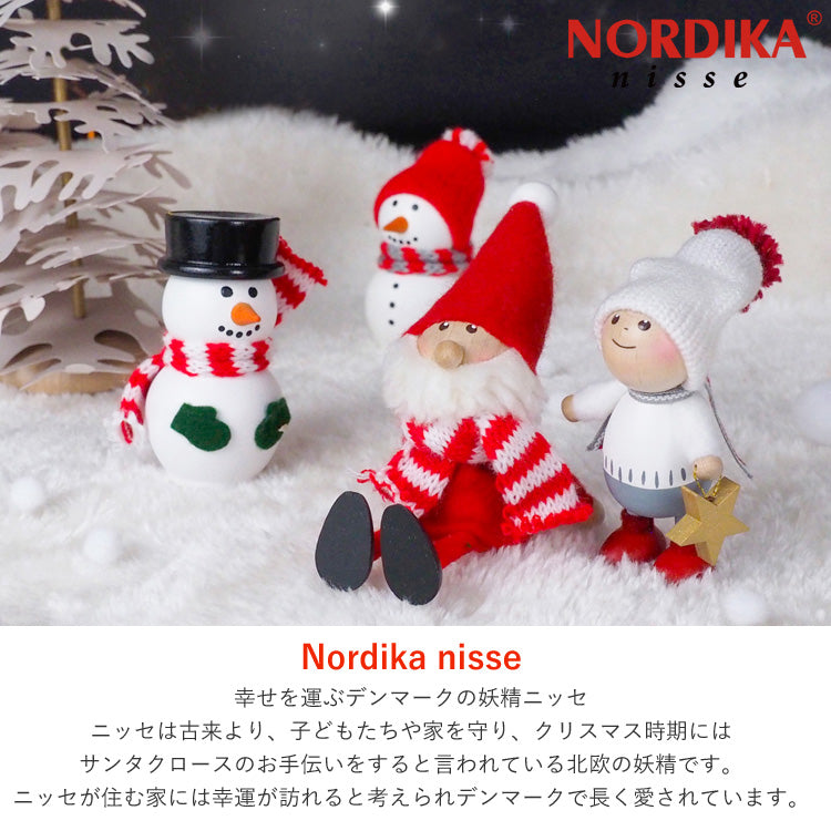 ノルディカニッセ 星を見上げるサンタ NRD120860 2025 定形外 送料無料 ノルディカ クリスマス サンタ 上向きのニッセ マフラー