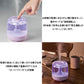 ラドンナ パーソナル LED加湿器 コロトロン HF14 加湿器 超音波 ミスト 卓上 600ml LEDライト グラデーションライト USB電源 オフィス 寝室 リビング パープル