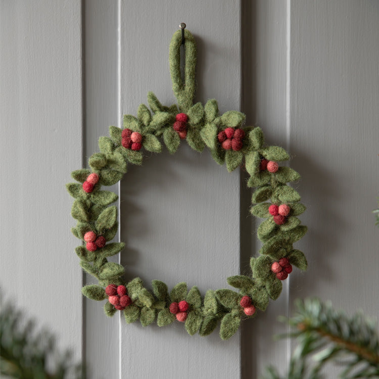 グライアンドシフ グリーンリース Big レッドベリー ビッグ リース クリスマス 玄関 インテリア 送料無料 EGF120517 ハンドメイド