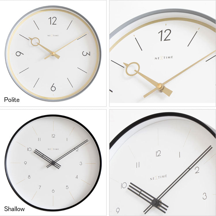 NeXtime エルコミューン ウォールクロック NXT-J054 NXT-J055 送料無料 時計 掛け時計 シンプル 北欧 スカンジナビアPolite