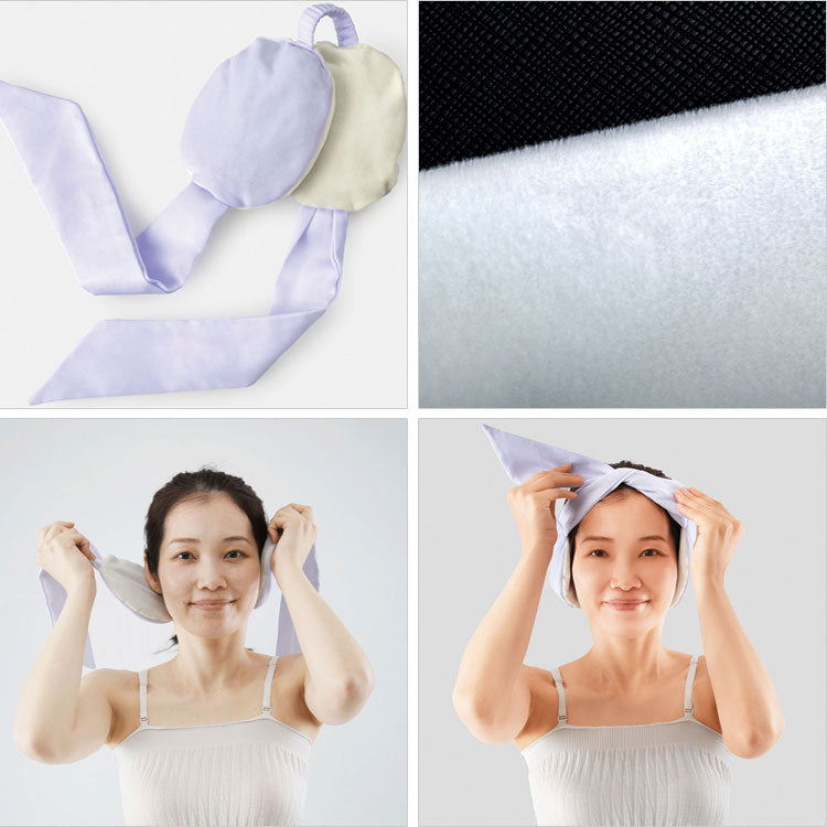 グラフェン とろける濃密 イヤーパフ AP-436850 定形外 送料無料 耳当て ヘルスケア 快眠 入眠 耳温