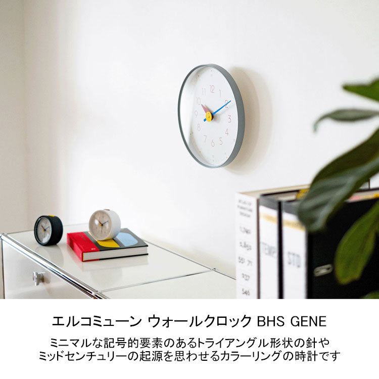エルコミューン ウォールクロック BHS GENE Universal／Pro L WCL-025 WCL-026 送料無料 時計 壁掛け 掛け時計 クロック モダン スイープムーブメント 音がしないUniversal