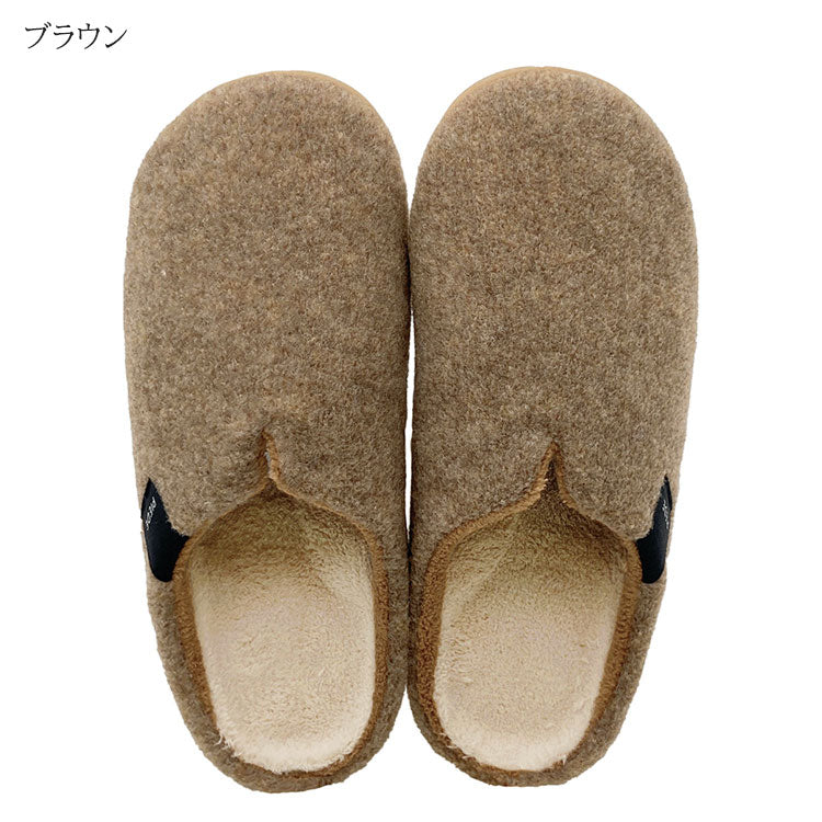 ピエーデ フェルト スリッパ ソフトインソール M 高反発インソール 手洗いOK あったか 室内履き ギフト対応 PIEDEグレー