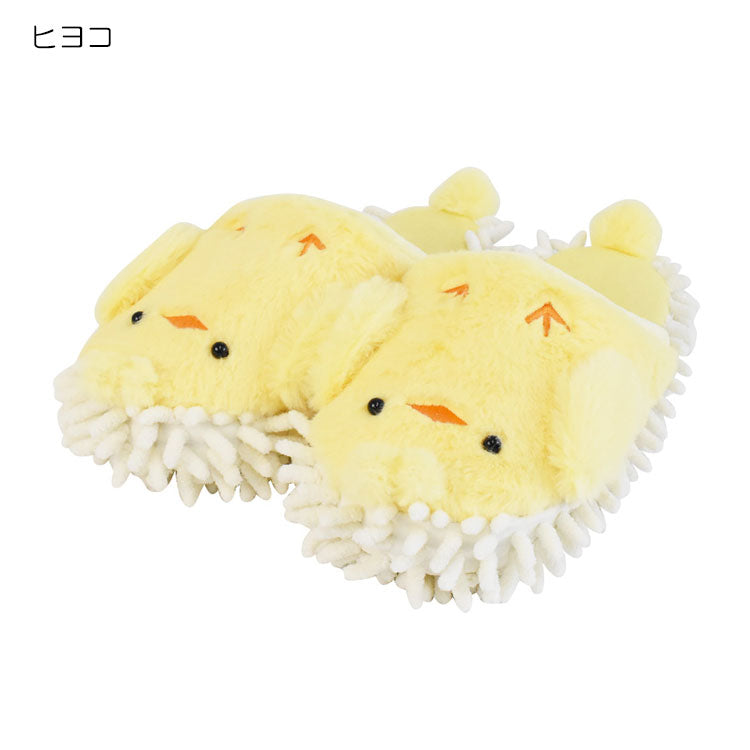 モップスリッパ MOFUZOO お掃除 定形外 送料無料 どうぶつ スリッパ ハシビロコウ シュナウザー プードル コアラ ヒヨコ アニマル モフズー ふわふわ マイクロファイバー お掃除グッズ 室内用 オールシーズン ギフトシュナウザー