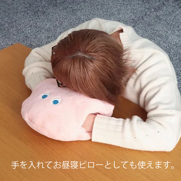 湯たんぽ ハンドウォーマー Moffy カイロ USB HW-MO 給電式 あったか クッション 温度調節 腰当て 電気アンカピンク