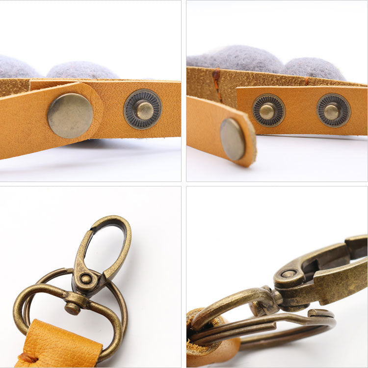 動物 グローブホルダー 手袋 ホルダー 定形外 送料無料 ネパールフェルト バッグチャーム 動物 ネコ サル シマエナガ アザラシ ハシビロコウ かわいい ふわふわトラネコ