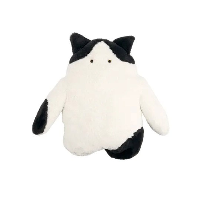 カイロ 湯たんぽ ネコティ USB ウォーム クッション KNN8863 ぬいぐるみ あったか ファー ネコ 猫 ハチワレ 茶トラ ミケ 851-252ホワイト