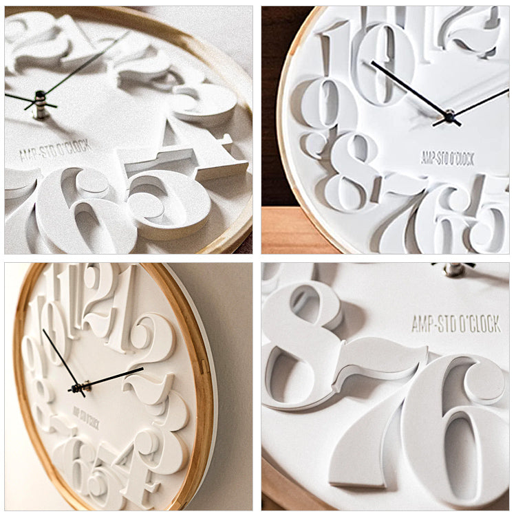 掛け時計 時計 クロック アンパサンドファクトリー AMP-C038 送料無料 017-229-01 ウォールクロック ampersand factory ホワイト 白