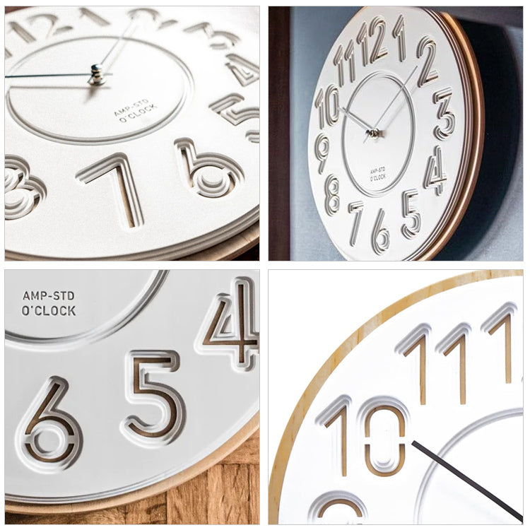 掛け時計 時計 クロック アンパサンドファクトリー AMP-C039 送料無料 017-229-02 ウォールクロック ampersand factory ホワイト 白