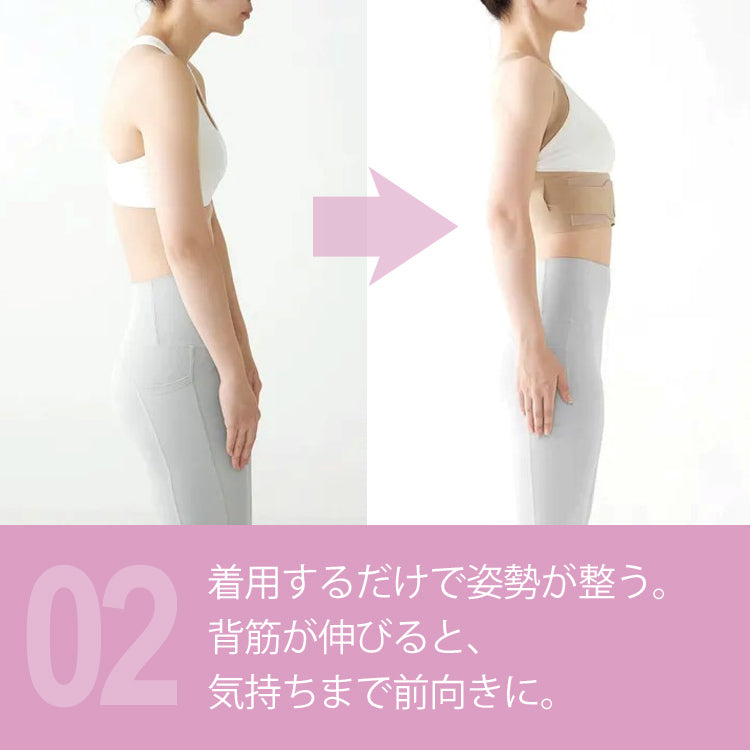 お医者さんの 体幹 姿勢 サポーター ピタ肌 654-044 定形外 送料無料 医師監修 矯正 日本製 肩甲骨M～L