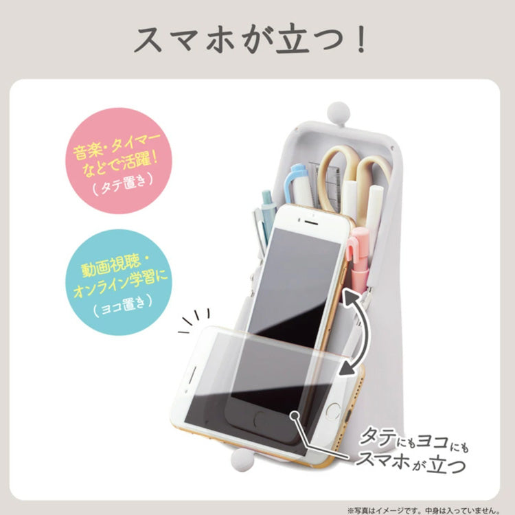 エアピタ クツワ サンリオ 筆箱 ペンケース 定形外 送料無料 SA006 ハローキティ ポチャッコ クロミ シナモロール ポーチ 小物入れ がま口 スマホスタンド 筆記用具ハローキティ