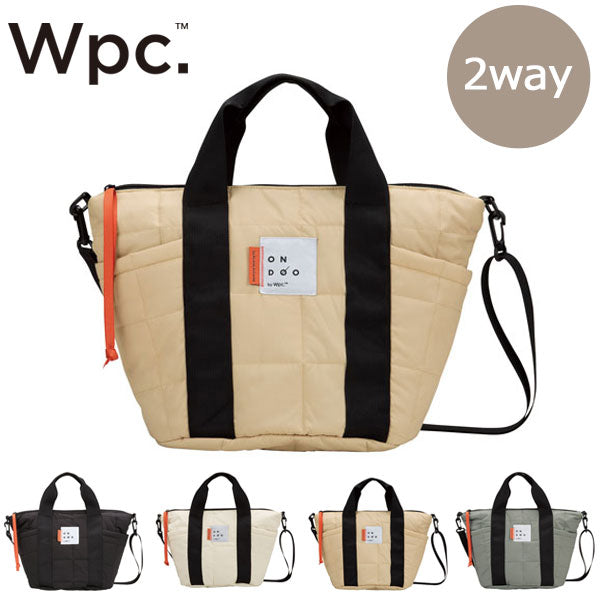 Wpc. ONDOO キルティング 2wayトートバック NC002 トートバックハンドバック シンプル かばん カバン ショルダー はっ水加工 おしゃれ