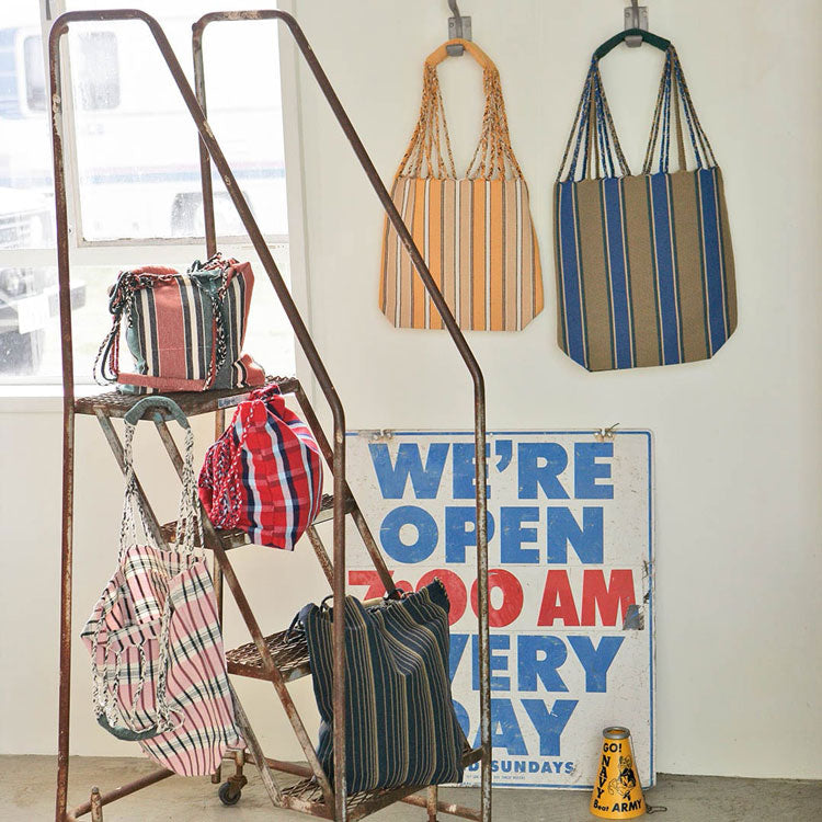 ダルトン ハンモック トート Sサイズ RNZ-0861S 定形外 送料無料 バッグ トートバッグ マチつき コットン ファッション カラフル アジアン ROYAL BLUE/KHAKI