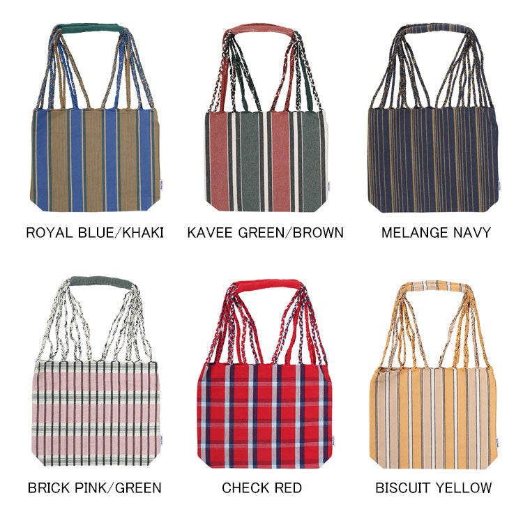 ダルトン ハンモック トート Sサイズ RNZ-0861S 定形外 送料無料 バッグ トートバッグ マチつき コットン ファッション カラフル アジアン ROYAL BLUE/KHAKI