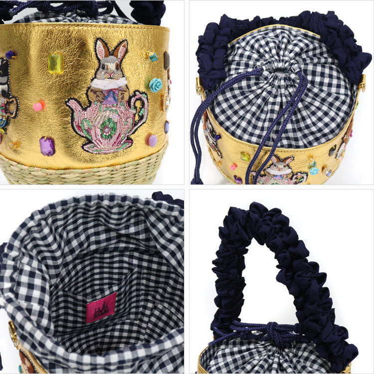 タマオワールド tamaoworld かごバッグ 送料無料 アフタヌーンティー アニマル メリーゴーランド BAS3834 BAS3763 ハンドバック バッグ かわいい アフタヌーンティーアニマル