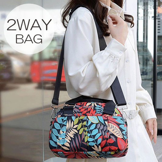 LE HAVRE KOBE ボストンバッグ SYZ50324A 2WAY ショルダーバック バック ボストン型バッグ 柄もの モダン カジュアル コンパクト 軽量 収納 レディース おしゃれ ファッション