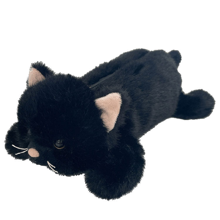 アニマル ぬいぐるみ ポーチ 定形外 送料無料 TY040 ペンケース フィギアポーチ クマ うさぎ シュナウザー パンダ ひよこ しろねこ クロネコ 黒猫 白猫 筆記用具 動物 クマ