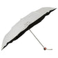 ハナエモリ 晴雨兼用折傘 54cm 送料無料 定形外 27072-72 折りたたみ傘 雨傘 日傘 遮光 遮熱 UV UVカット 日焼け対策 ワンポイントデザイン シンプル ブラック