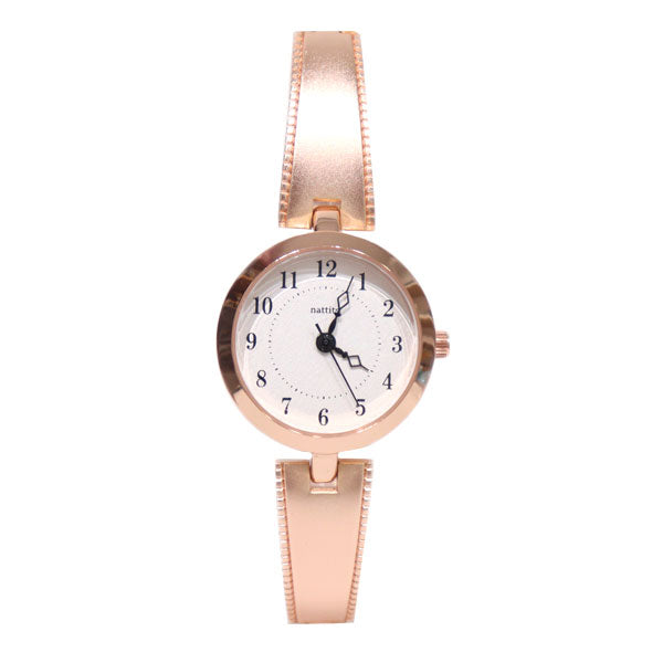 腕時計 レディース ロバン ST305 時計 ニッケルフリー シンプル 金属アレルギー ラウンド アンティーク風 通勤 仕事シルバー