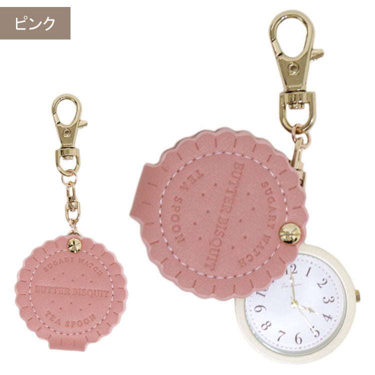 ビスケットウォッチ N03724A-6 定形外 送料無料 バックチャームウォッチ 時計 ビスケット クッキー スイーツ お菓子 ビスケットサンド プチプラ レディース かわいい