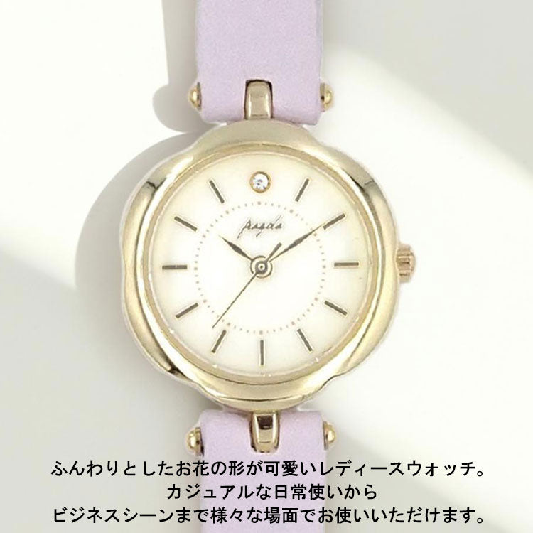 フォロー 腕時計 ニュアンスフラワーケースウォッチ 定形外 送料無料 N01725S-1 時計 ウォッチ レディース 花ケース フラワー 花 フェイクシェル シンプル ビジネス 学校 かわいい おしゃれブラック