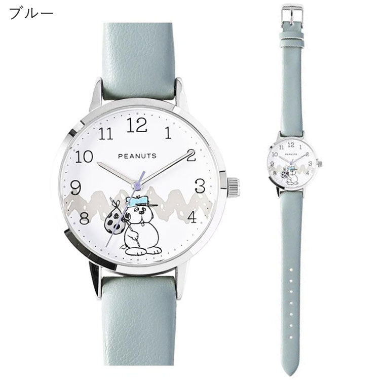 スヌーピー 腕時計 カジュアルレザー ウォッチ Y  PNT054 定形外 送料無料 ピーナッツ レディース 時計 クウォーツ 合皮ベルト シンプル おしゃれアイボリー